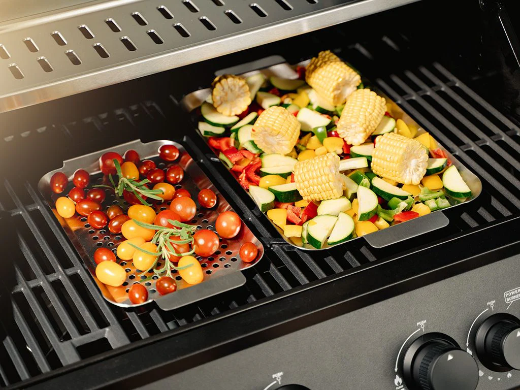 BBQ-BRICKA I ROSTFRITT STÅL 43×25 CM - Image 4