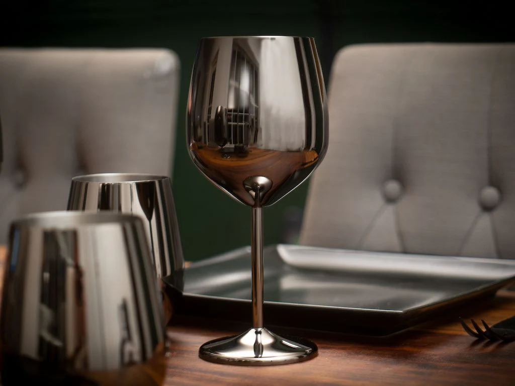 DRYCKESGLAS SET - VINGLAS I ROSTFRITT STÅL - Image 3